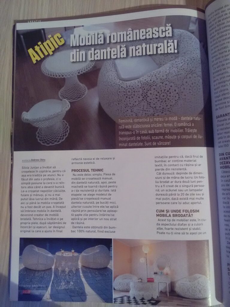 Articol din revista Magazinul Mobilei despre activitatea noastra.